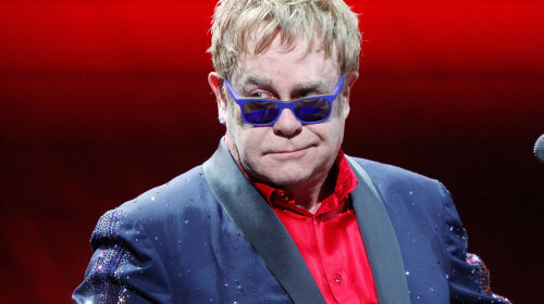 Elton John in concert at the PNC Music Pavilion, Charlotte, North Carolina, America — 14 Jun 2