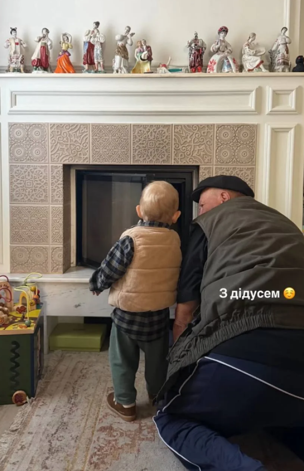 Син Лесі Нікітюк Оскар та її батько