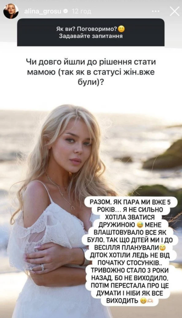 Сториз Аліни Гросу