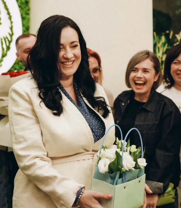 Соломія Вітвицька після пологів, її чоловік Олексій Ситайло та син Устим