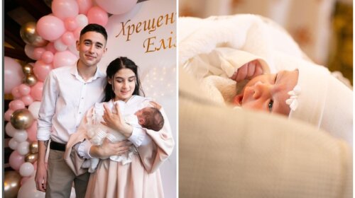 "Наша доченька": Сасанчин и его жена Иванна показали трогательные кадры с таинства крещения