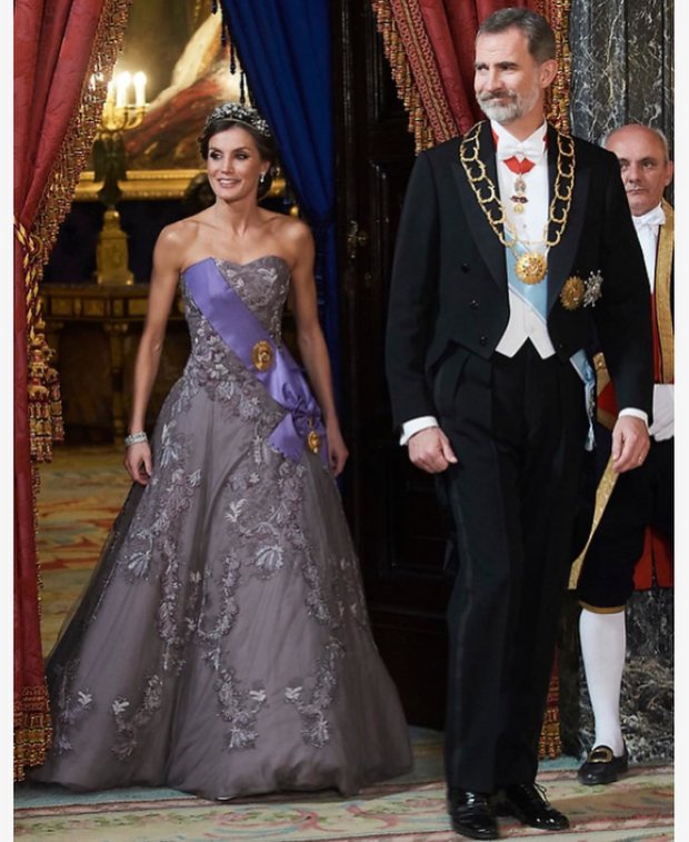 Королева Летиция и ее супруг испанский король Филипп VI