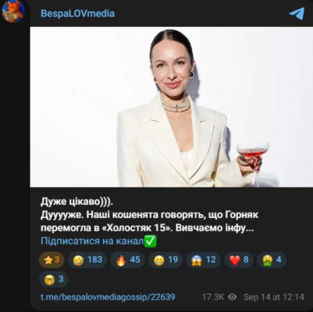 "Холостяк" 15-й сезон із В'ячеславом Кравцовим та Христина Горняк, яка могла вже виграти шоу