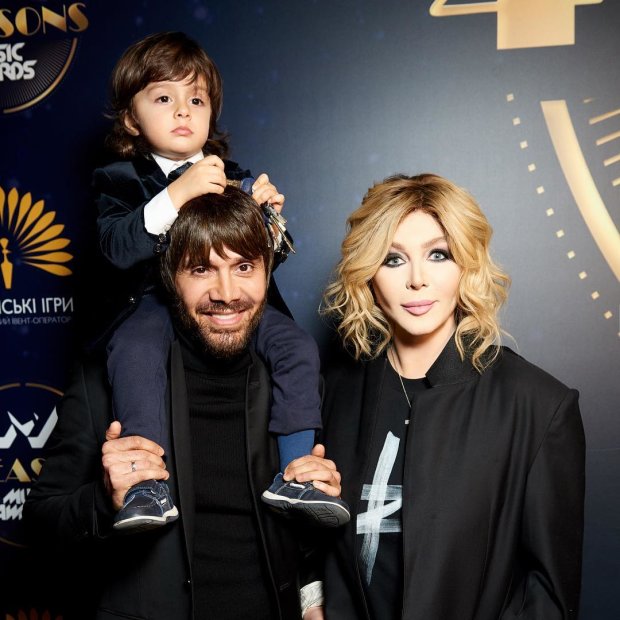 Ирина Билык с мужем и сыном