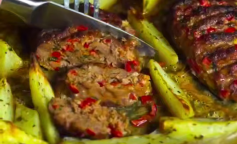 Котлети по-турецьки з картоплею, кадр з відео