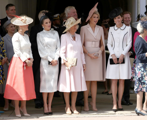 Графиня Уэссекская Софи, королева Летисия, Камила, королева Максима и Кейт Миддлтон