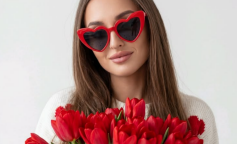 8 березня, квіти, тюльпани, дівчина, фото із соцмереж