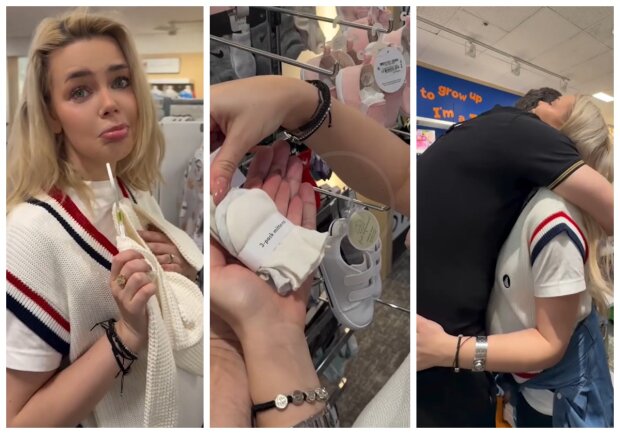 Аліна Гросу з чоловіком обирає одяг малюку, кадри з відео