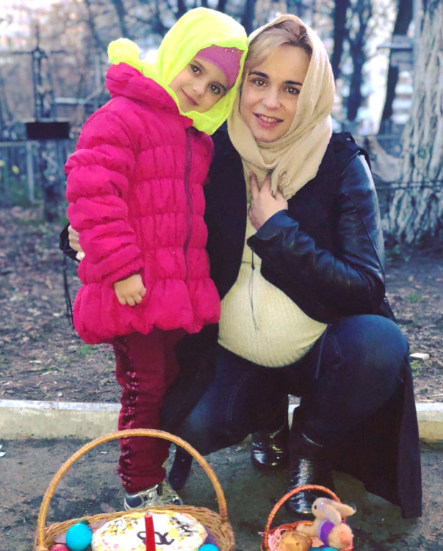 Лилия Ребрик с 5-летней дочерью Дианой