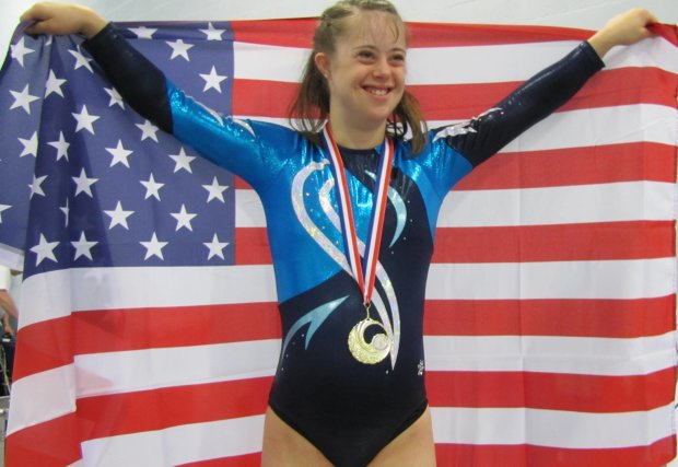 Челсі Вернер — дівчина з синдромом Дауна, дворазова чемпіонка світу з художньої гімнастики