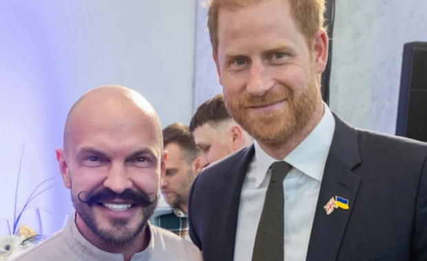Принц Гаррі та Володимир Ярославський, фото з соцмереж кухаря