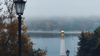 Погода, туман, Киев, фото из соцсетей