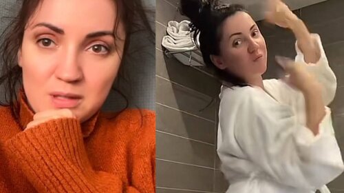 Оля Цибульська влаштувала пристрасні танці у ванній і похвалилася стрункими ніжками (відео)