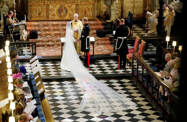 Весілля Меган Маркл і принца Гаррі проходила в каплиці Святого Георгія у Віндзорському замку