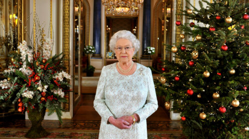Queen Elizabeth II’s 2012 Christmas Broadcast At Buckingham Palace