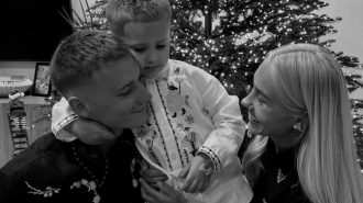 Вова Бражко и Даша Квиткова с сыном Львом, фото из соцсетей