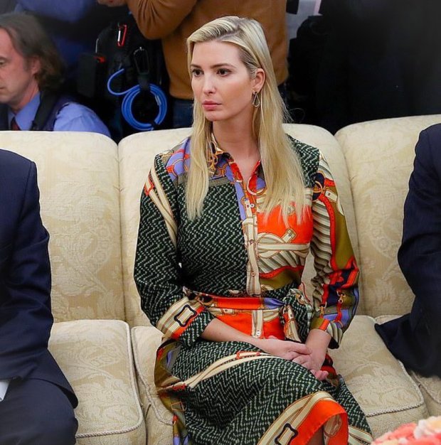 Иванка Трамп в платье Zara на приеме в Белом доме