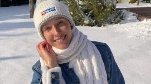 Тепло і комфортно: Катя Осадча похвалилася стильним зимовим образом - все в одному кольорі