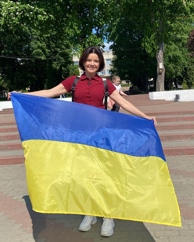 Маричка Падалко празднует победу Украины на Евровидении