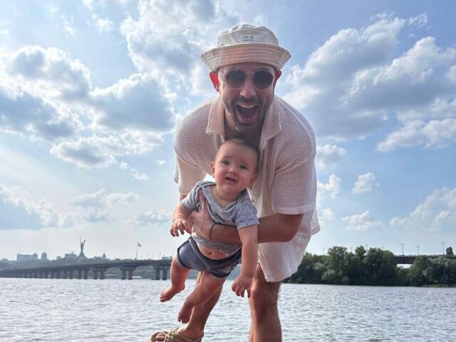 Андрій Бєдняков із сином