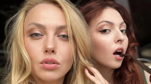 Оля Полякова и ее дочь Маша