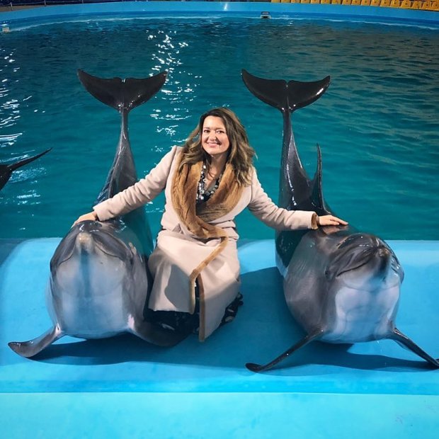 Наталья Могилевская поделилась фотографией с дельфинами