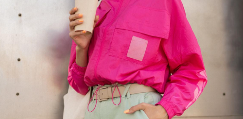 Жінка, мода, одяг, куртка