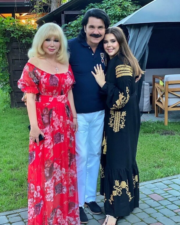 Павел Зибров с женой Мариной и дочерью Дианой