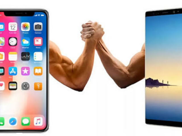 iPhone и Samsung