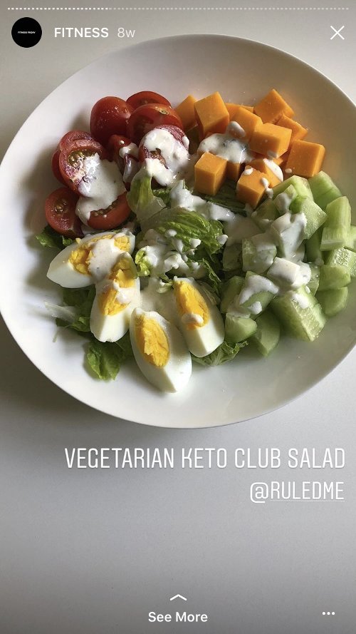Овочевий салат з яйцем