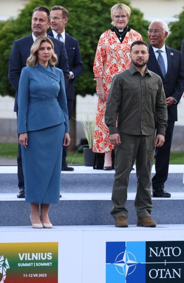 Владимир и Елена Зеленские на саммите НАТО в Литве