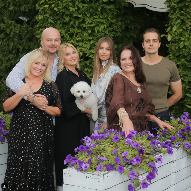 Софія Ротару із сім'єю