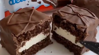 Десерт Kinder Delice, кадр з відео