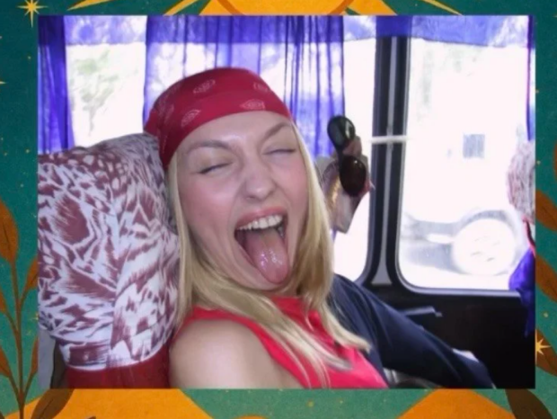 Оля Полякова в молодости в 90-е