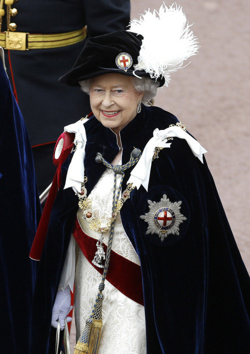 Елизавета II на службе в Шотландии
