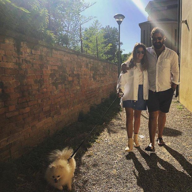 Жанна Бадоева со своим супругом Василием Мельчнином