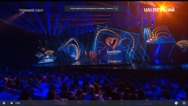Євробачення 2018 перший півфінал колектив «KAZKA» на сцені