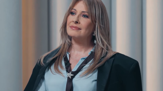 Олена Кравець, кадр з інтерв'ю