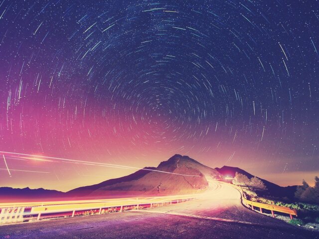 sky-night-star-mountain-road