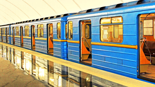 Subway station in Kiev underground