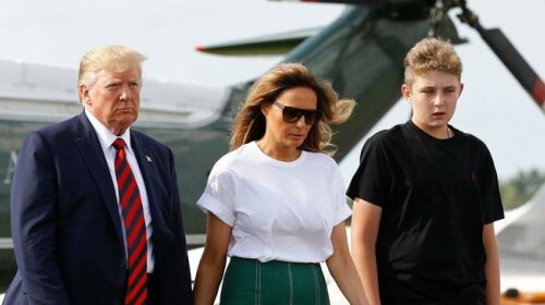 Дональд і Меланія Трамп разом з сином