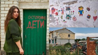 Солістка гурту KAZKA відвідала деокуповане село на Чернігівщині: "Багато зруйнованих будинків та життів" (ФОТО)