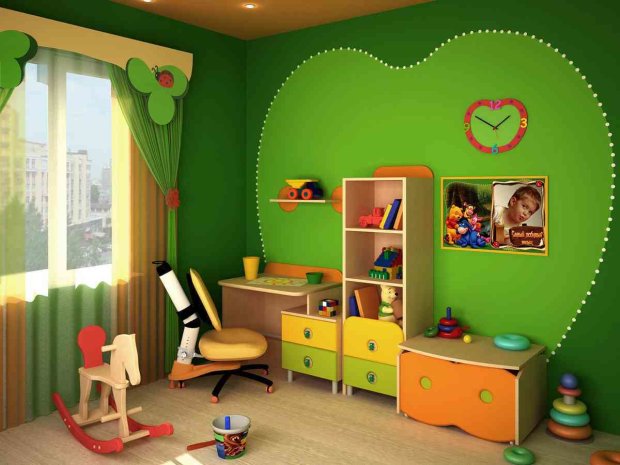 дитячі кімнати, варіанти дитячих, яскраві варіанти