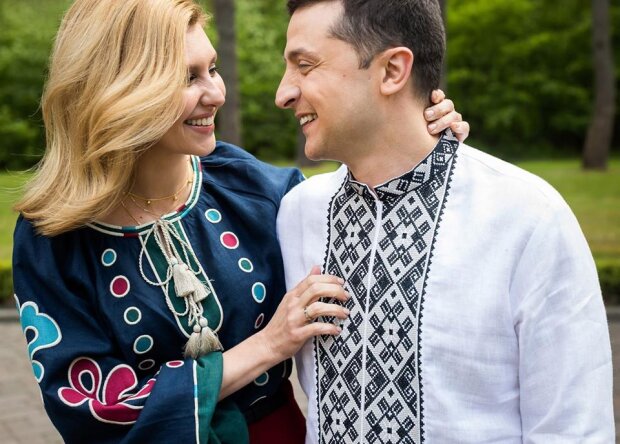 Елена Зеленская с мужем Владимиром Зеленским
