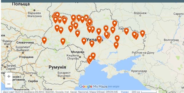 Интерактивная карта опасных украинских пляжей от МОЗ