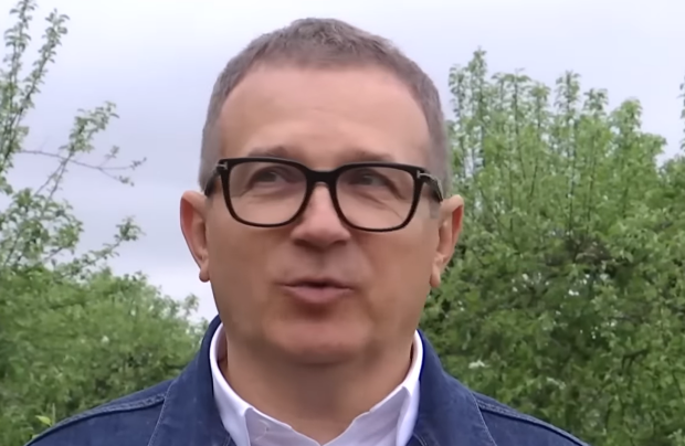 Юрій Горбунов, кадр з інтер'ю