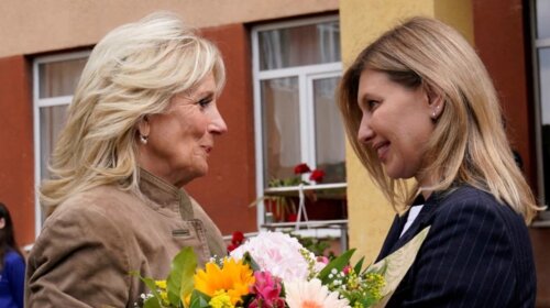"Это был сюрприз": Елена Зеленская рассказала, договаривалась ли надевать сине-желтые туфли с Джилл Байден