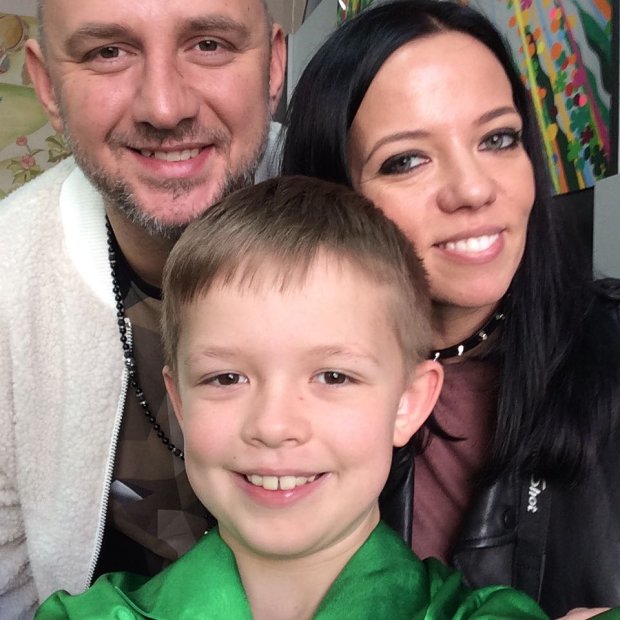 Андрій Потапенко з батьками