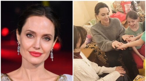 Анджелина Джоли навестила детей в Бориславе