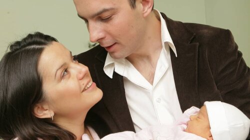 Марічка Падалко з чоловіком і дочкою Марією